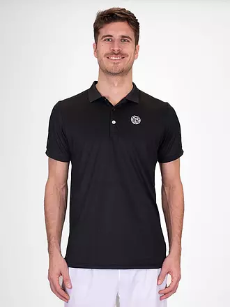 BIDI BADU | Polo de tennis Crew pour hommes | schwarz
